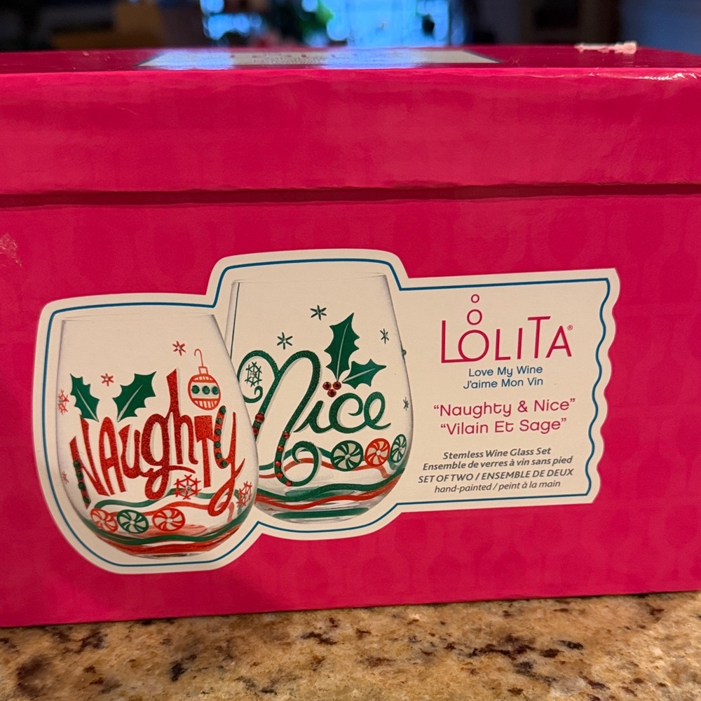 Lolita Naughty & Nice Wine Glass Set